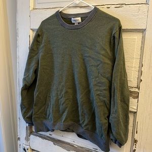 Goodfellow & Co green and gray sweater